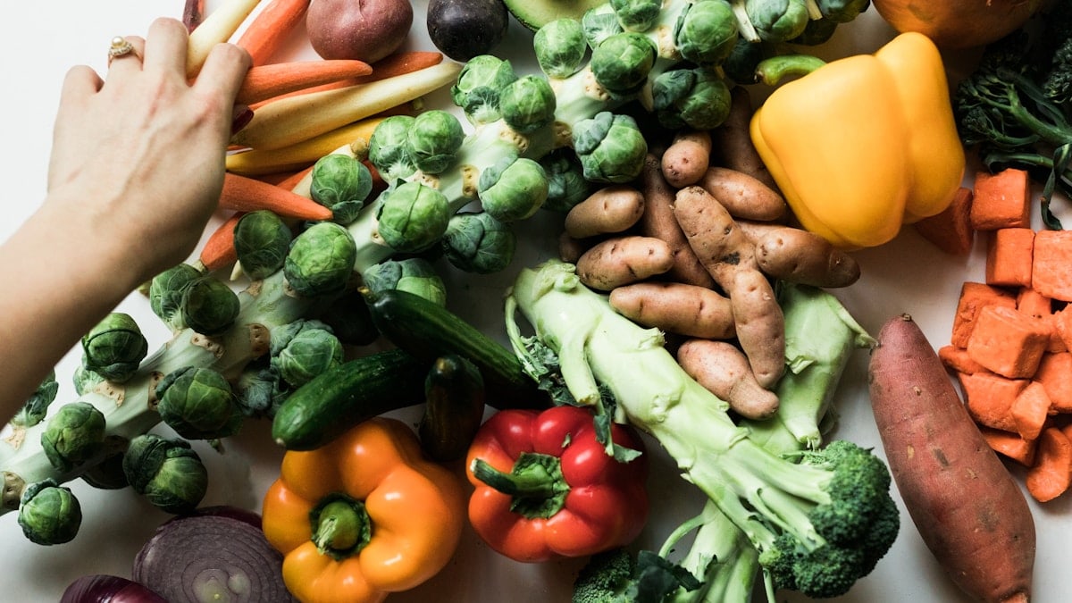 assorted vegetables on white ceramic plate